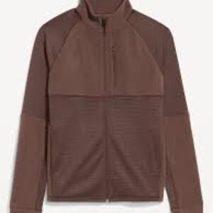 Men's Old Navy Brown Full-Zip Hybrid Performance Jacket XXL